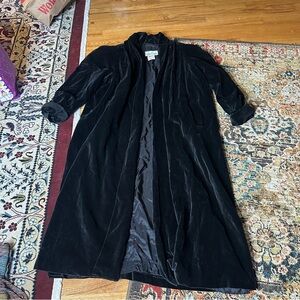 Vintage 1980s velvet opera coat